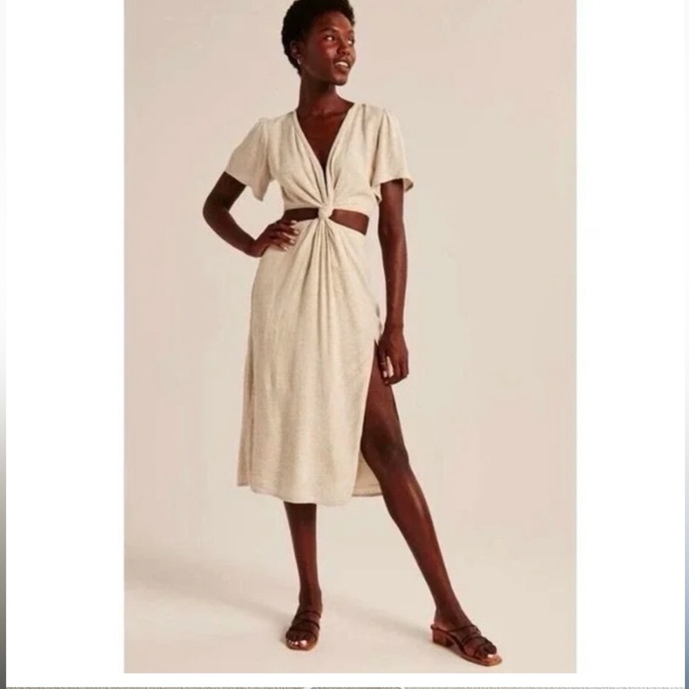 Abercrombie midi dress with side cut outs